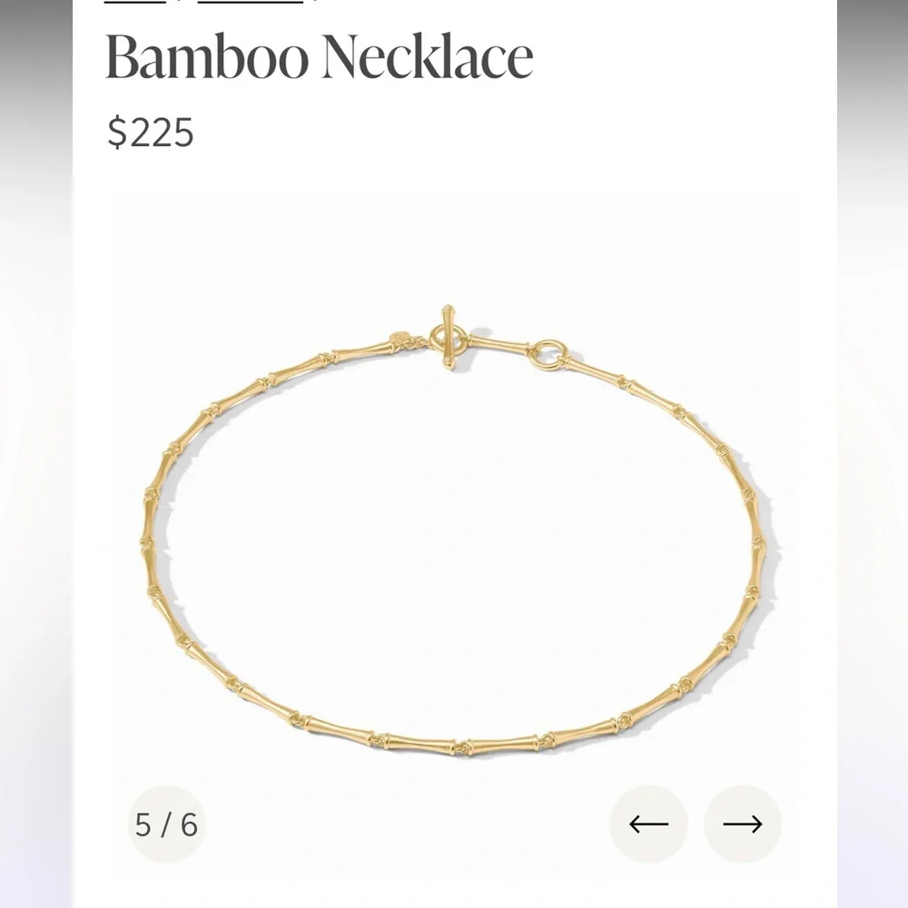 NWT!! Julie Vos Bamboo Necklace - Picture 3 of 8